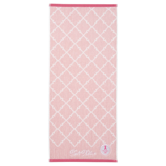 Pink Ribbon Pale Pink Ribbon face towel