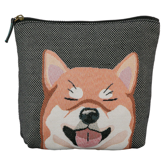 Wonderful Peace Love Eyes Shiba Inu Pouch