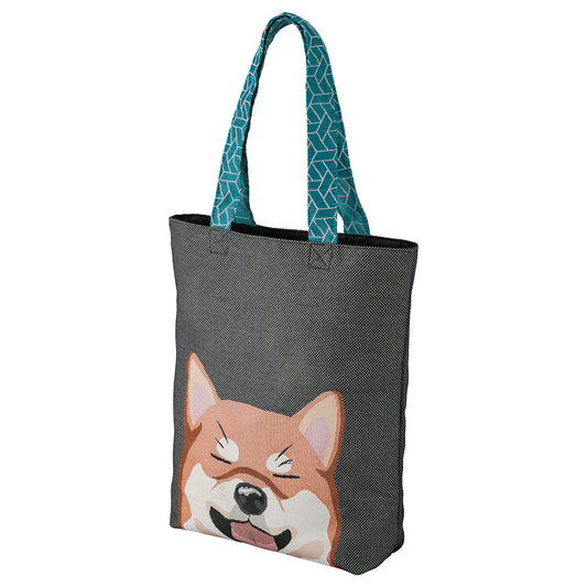 Wonderful Peace Love Eyes Shiba Inu Tote Bag