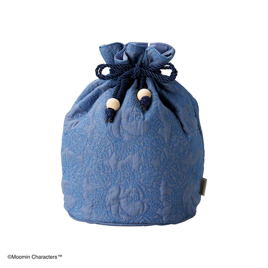 Moomin Quilting blue Drawstring Bag