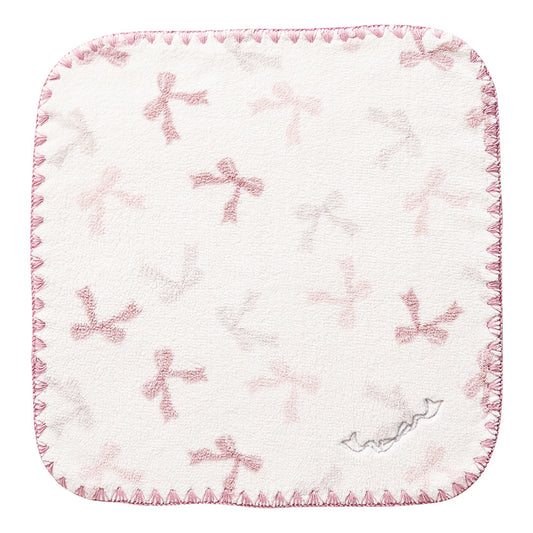 Pink Ribbon Fleur wash towel