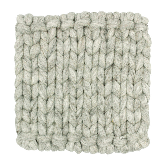 Nepal felt miscellaneous goods knit square Trivet gray