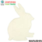 Dessous de plat en feutre du Népal, articles divers, cuisine, lapin, blanc