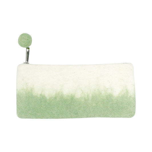 Nepal felt miscellaneous goods gradation pen poach green
