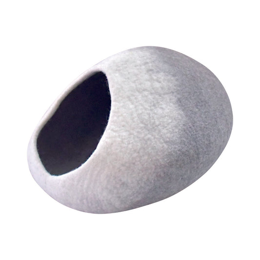 Nepal felt miscellaneous goods oval wool dome cat dome gray