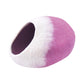 Nepal felt miscellaneous goods oval wool dome cat dome purple