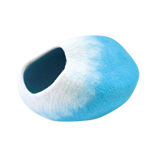 Nepal felt miscellaneous goods oval wool dome cat dome turquoise