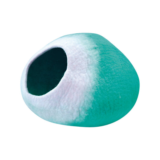 Nepal felt miscellaneous goods round wool dome cat dome green