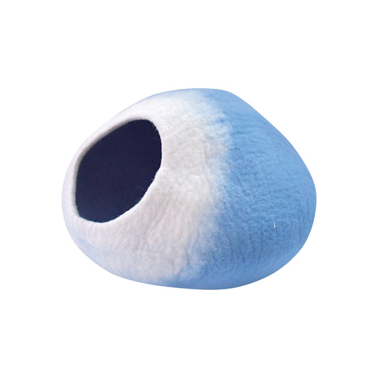 Nepal felt miscellaneous goods round wool dome cat dome blue