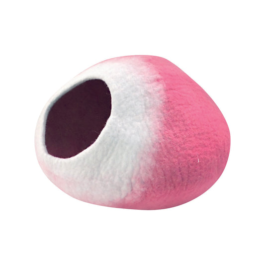 Nepal felt miscellaneous goods round wool dome cat dome pink