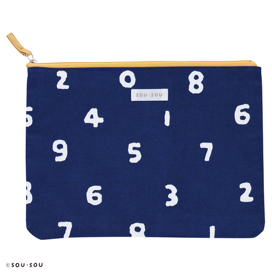 SOU・SOU SO-SU-U flat pouch(L)