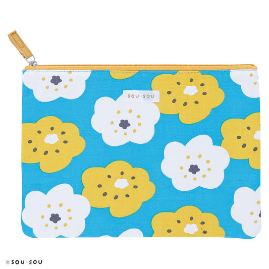 SOU・SOU Smile flat pouch(L)
