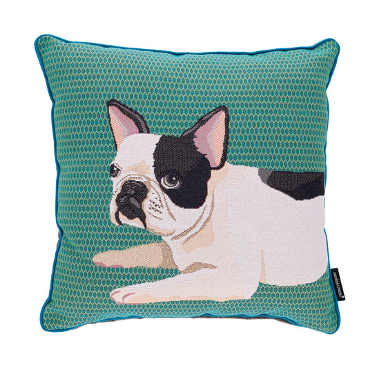 Wonderful Peace Life French Bulldog Cushion