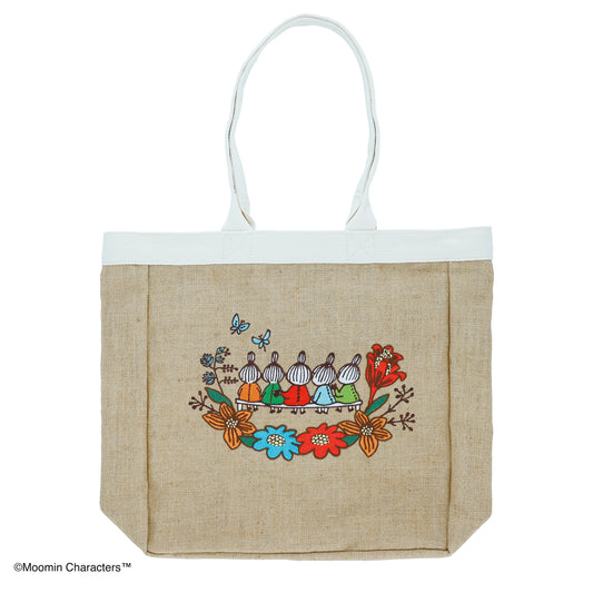 Moomin Jute Flower tote bag