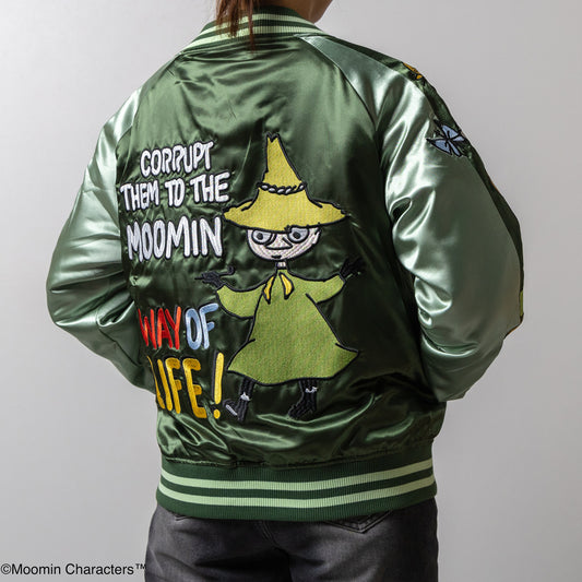MOOMIN Moomin Sukajan/Snufkin Sukajan L