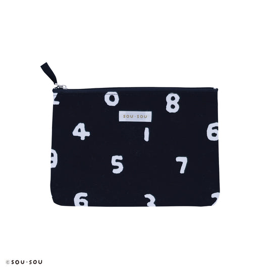 SOU・SOU SO-SU-U (nurebairo) flat pouch(S)